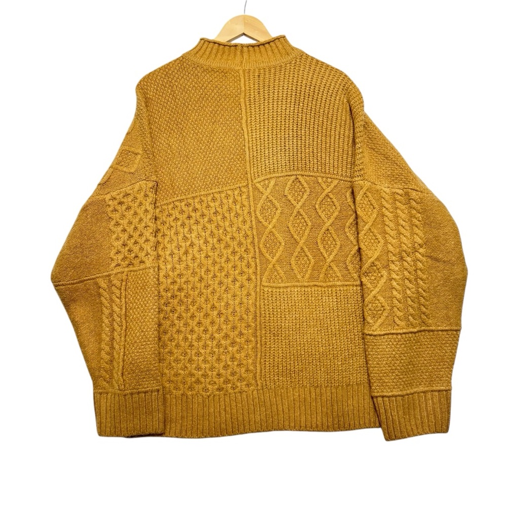 New American Eagle Tan Soft and Cozy Mixed Stitch Pullover Sweater, Sz XXL - Picture 3 of 8